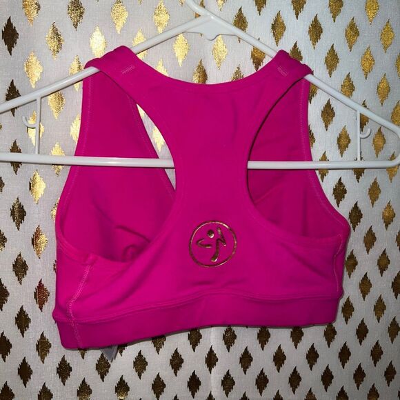Zumba wear sports bra high impact compression hot pink size S - Picture 3 of 4